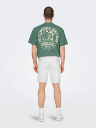 ONLY & SONS Jeansshorts ONSPLY 5189 weiß