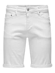 ONLY & SONS Jeansshorts ONSPLY 5189 weiß