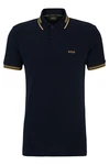 BOSS Poloshirt 'Paul' sand/nachtblau BOSS Poloshirt 'Paul' sand/nachtblau