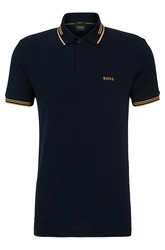 BOSS Poloshirt 'Paul' sand/nachtblau