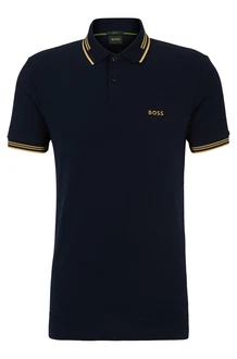 BOSS Poloshirt 'Paul' sand/nachtblau