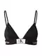 Calvin Klein Swimwear Bikini zgornji del črna / bela Calvin Klein Swimwear Bikini zgornji del črna / bela