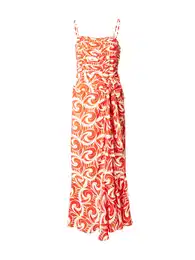 Letní šaty oranžová / offwhite