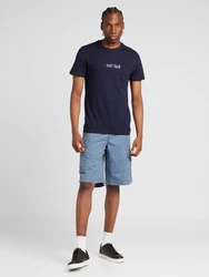 GUESS T-Shirt dunkelblau/weiß