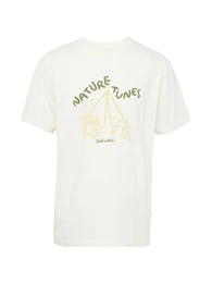 DEDICATED. T-Shirt 'Stockholm Nature Tunes' gelb / grn / offwhite