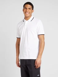 BOSS Poloshirt 'Parlay 190' schwarz/weiß