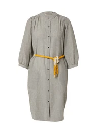 Košulja haljina 'Robes' bež / antracit siva / svijetlosiva / narančasta