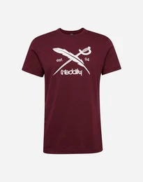 T-Shirt ''''Daily Flag'''' bordeaux / weiß