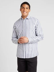 SELECTED HOMME Hemd dunkelblau/weiß