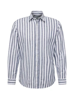 SELECTED HOMME Hemd dunkelblau/weiß