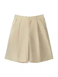 Kalhoty se sklady v pase velbloudí