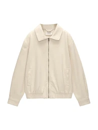 Přechodná bunda krémová