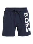 BOSS Badeshorts 'Octopus' marine/weiß