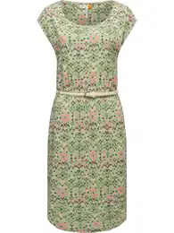 Šaty 'Lilithe Ikat' béžová / světle zelená / pink / červená