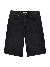 Shorts black denim