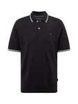 bugatti Poloshirt schwarz/wei
