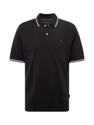 bugatti Poloshirt schwarz/wei