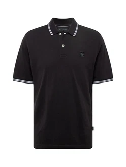 bugatti Poloshirt schwarz/wei