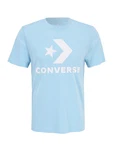 CONVERSE T-Shirt hellblau/weiß
