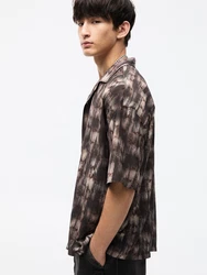 Pull&Bear Hemd grau/grenadine/schwarz