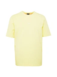 BOSS T-Shirt 'Chup' gelb/weiß