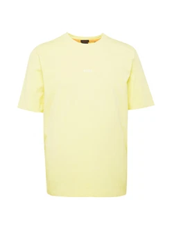 BOSS T-Shirt 'Chup' gelb/weiß BOSS T-Shirt 'Chup' gelb/weiß
