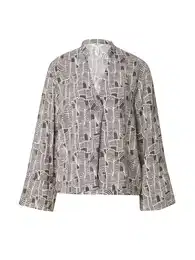 Bluza 'DAYA' antracit siva / bijela