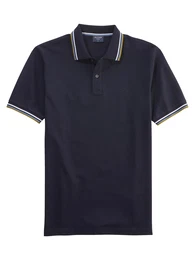 Poloshirt marine / hellblau / oliv / wei
