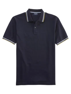 OLYMP Poloshirt Casual Dunkelblau