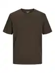 Jack & Jones T-Shirt JJEORGANIC BASIC TEE SS O-NECK NOOS dunkelbraun