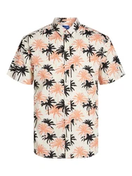 Jack & Jones Kurzarmhemd JORJOSHUA ARUBA Rosa/Orange/Gelb/Rosa/Orange/Gelb/Rosa/Orange/Gelb/Rosa/Orange/Gelb/Rosa/Orange/Gelb/Rosa/Orange/Gelb