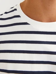 Jack & Jones T-Shirt JJEORGANIC BASIC TEE SS O-NECK NOOS schwarz/wei