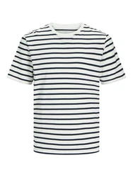 Jack & Jones T-Shirt JJEORGANIC BASIC TEE SS O-NECK NOOS schwarz/wei
