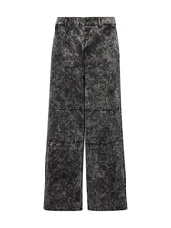 WEEKDAY Hose 'Micha' grau/schwarz