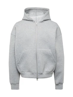 WEEKDAY Sweatjacke 'Simon' graumeliert