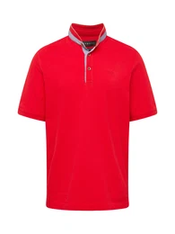 Poloshirt blaumeliert / rot