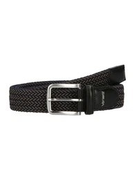 Grtel dunkelbeige / navy / schwarz