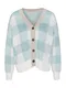 Barbour Pletena jopa 'Elodie'  bež / pastelno modra / off-bela