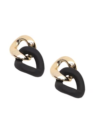 Náušnice 'Sushmita' zlatá / černá