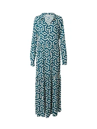 Košilové šaty 'Heidi' režná / petrolejová