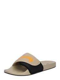 Pantolette 'Tokyo II' beige / orange / schwarz