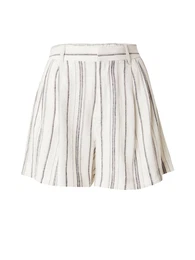 Kalhoty se sklady v pase béžová / šedá / černá