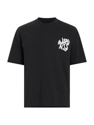 AllSaints T-Shirt 'ORLANDO' schwarz/weiß