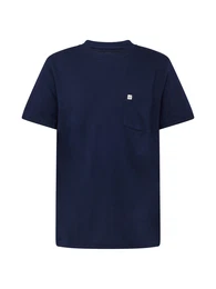 T-Shirt navy / wei