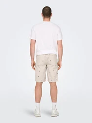 ONLY & SONS Chinoshorts ONSLOC hellgrau/schwarz