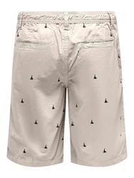 ONLY & SONS Chinoshorts ONSLOC hellgrau/schwarz