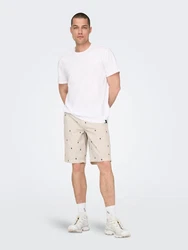 ONLY & SONS Chinoshorts ONSLOC hellgrau/schwarz