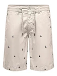 ONLY & SONS Chinoshorts ONSLOC hellgrau/schwarz