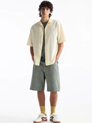 Pull&Bear Hemd hellgelb