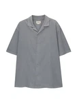 Pull&Bear Hemd Grau/Grau
